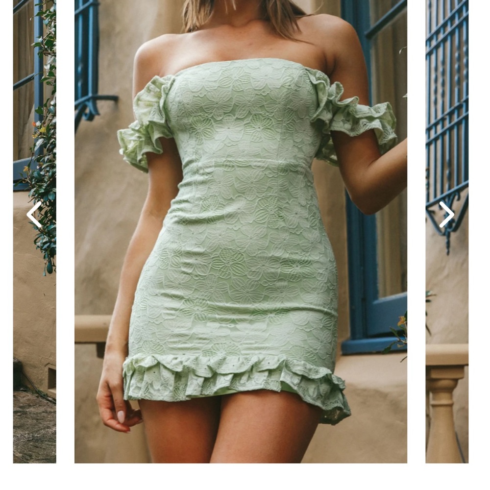 Mini strapless dress